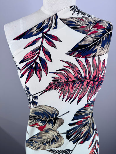 Designer Printed Lycra -  Vintage Feather - 148cm