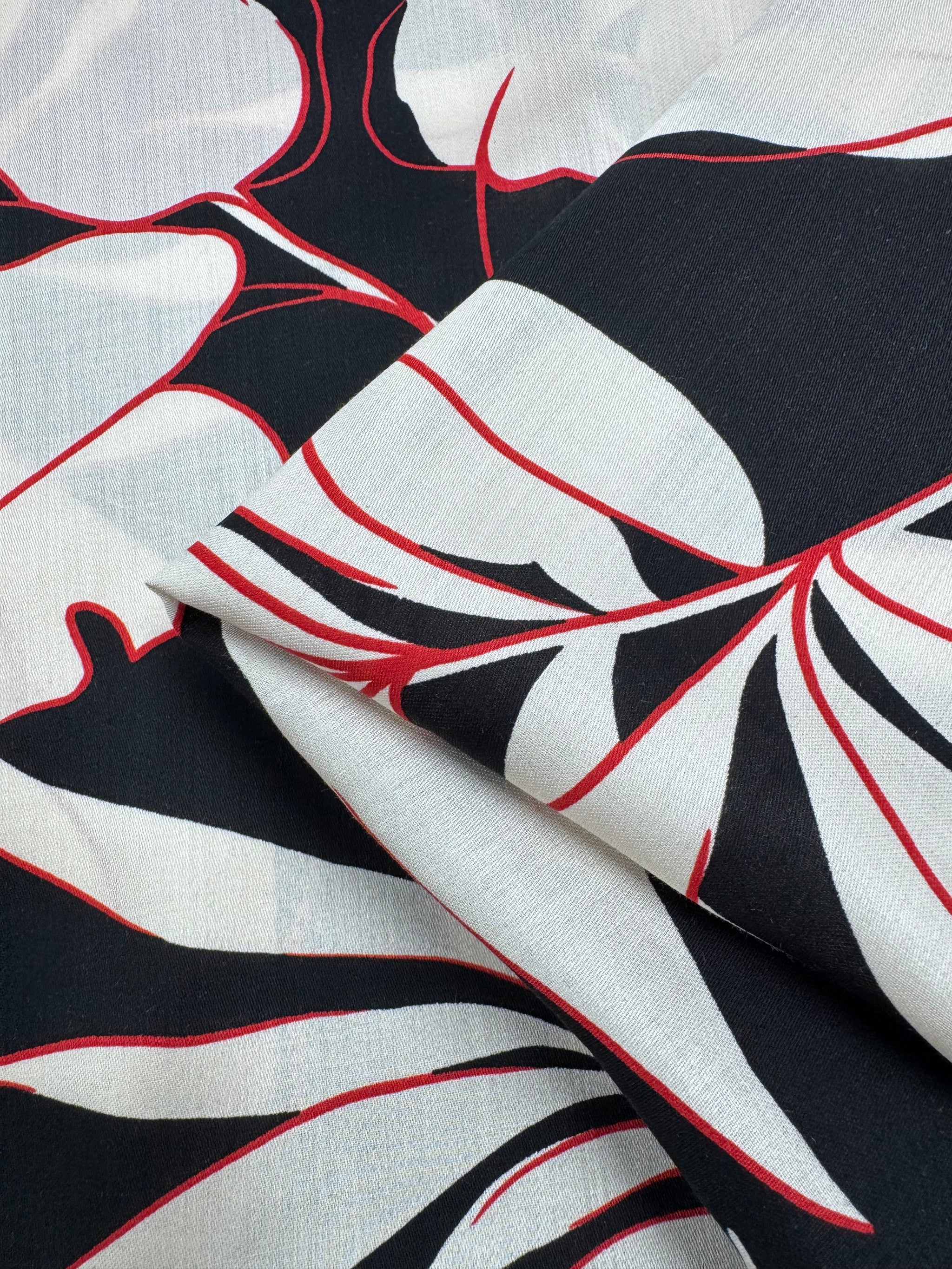 Mercerised Viscose  - Shadow Palm - 150cm