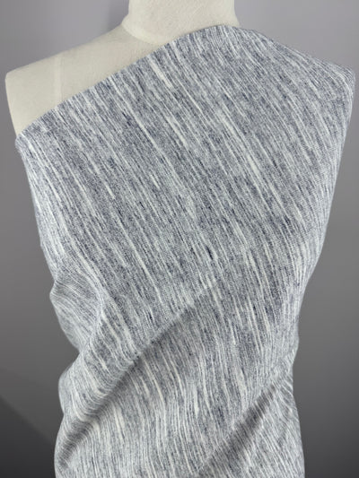 Unbrushed Fleece - Grey/ Navy - 170cm