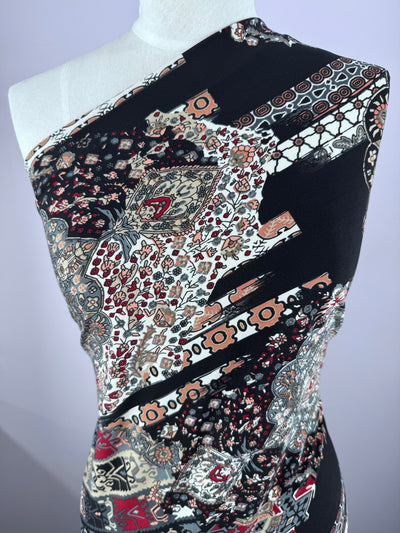 Designer Printed Lycra - Tribal Echo - 148cm