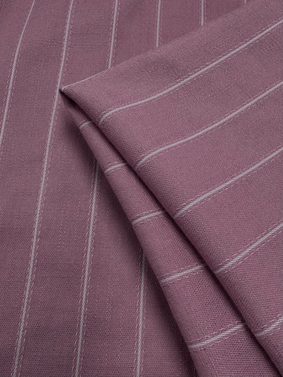 Crepe Suiting - Dusk Pinstripe - 145cm