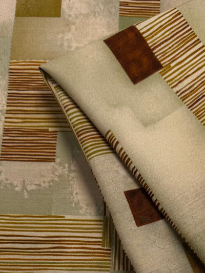 Designer Rayon - Bamboo Blocks - 145cm