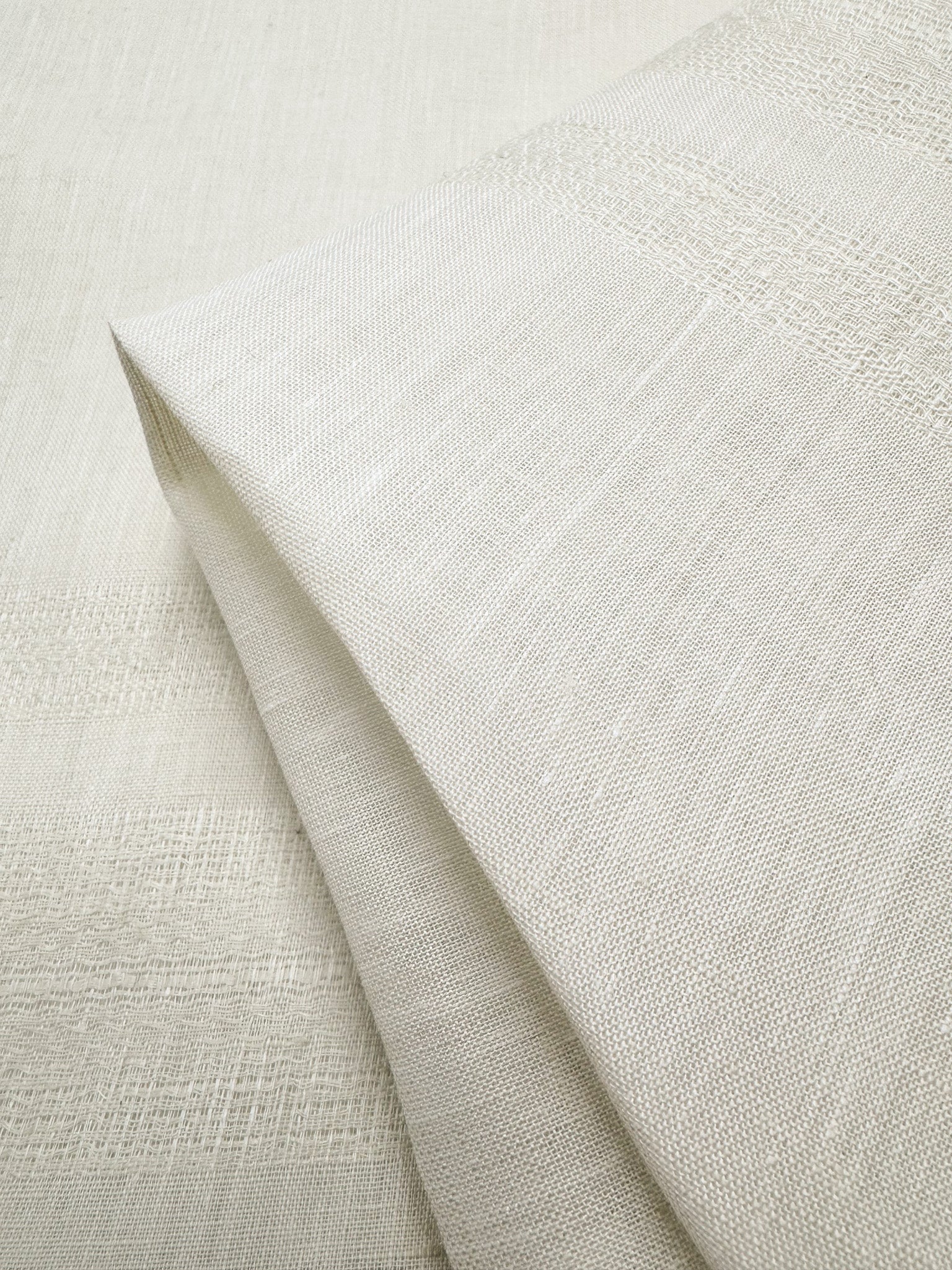 100% Pure Linen Flax - Cream - 152cm