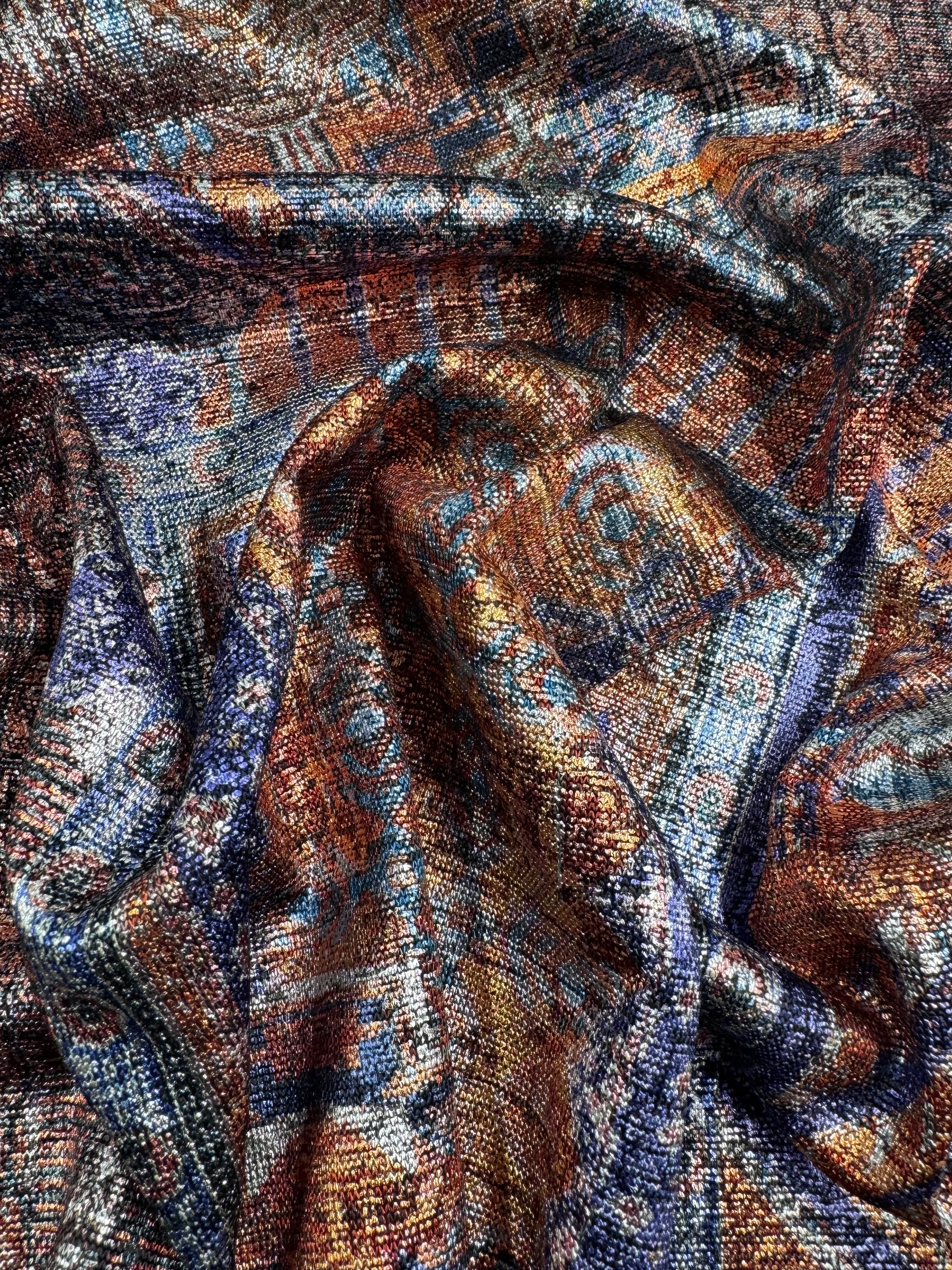 Metallic Knit Jersey - Aztec Copper - 140cm