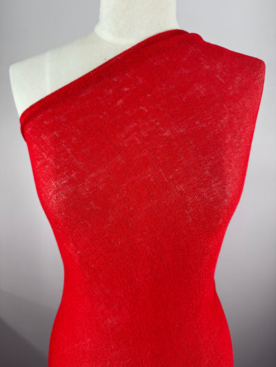 Pearl Knit - Red - 145cm