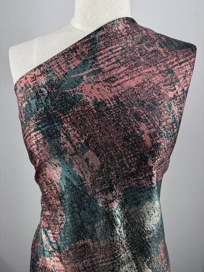 Metallic Knit Jersey - Molten Alloy - 140cm