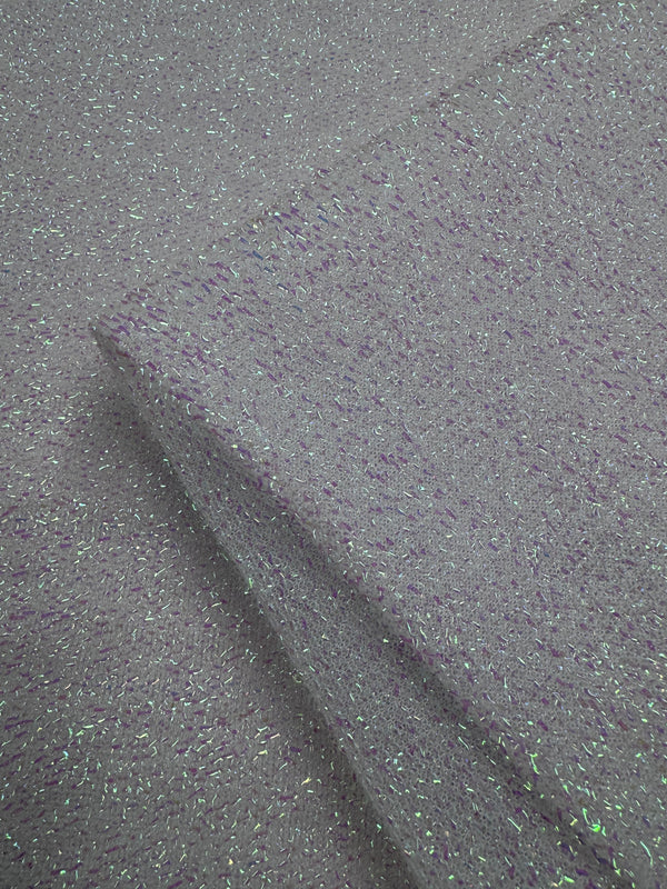 Lurex Stretch Knit - Ivory - 155cm