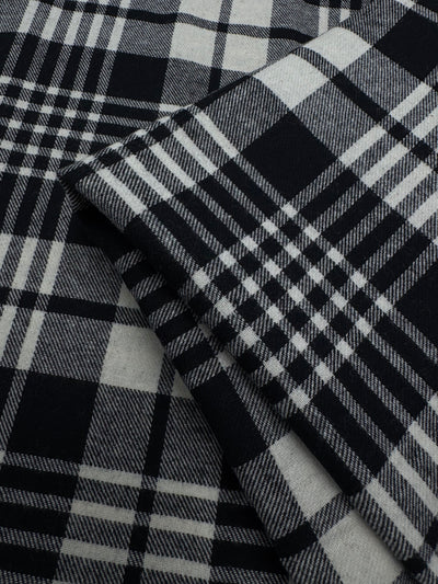 Flannel Plaid - Mono Check - 145cm