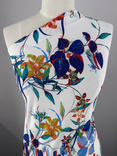 Designer Printed Lycra -  Botanic Splash - 139cm