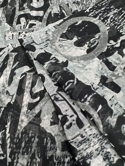 Designer Chiffon - Urban Graffiti - 148cm