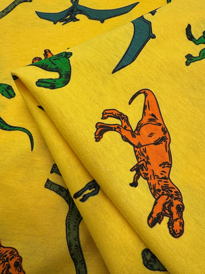 Printed Jersey - Dino parade - 145cm