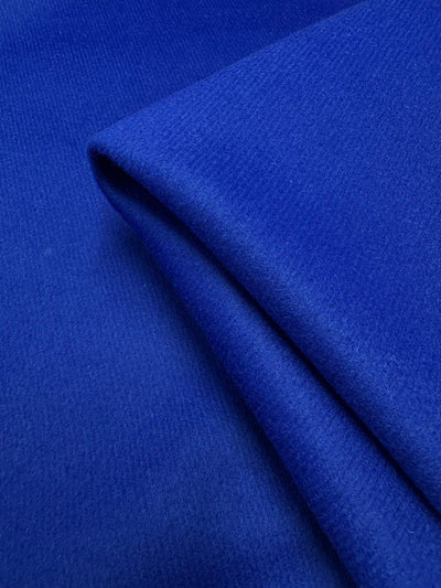 Cobalt wool cashmere coating fabric