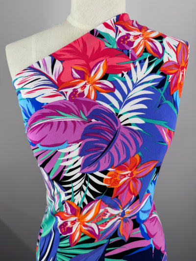 Designer Printed Lycra - Neon Tropical - 150cm