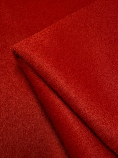 Orban Red wool cashmere coating fabric