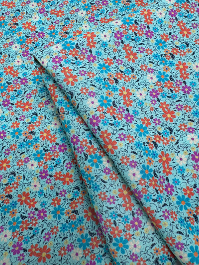 Cotton Voile - Mint Meadow - 145cm