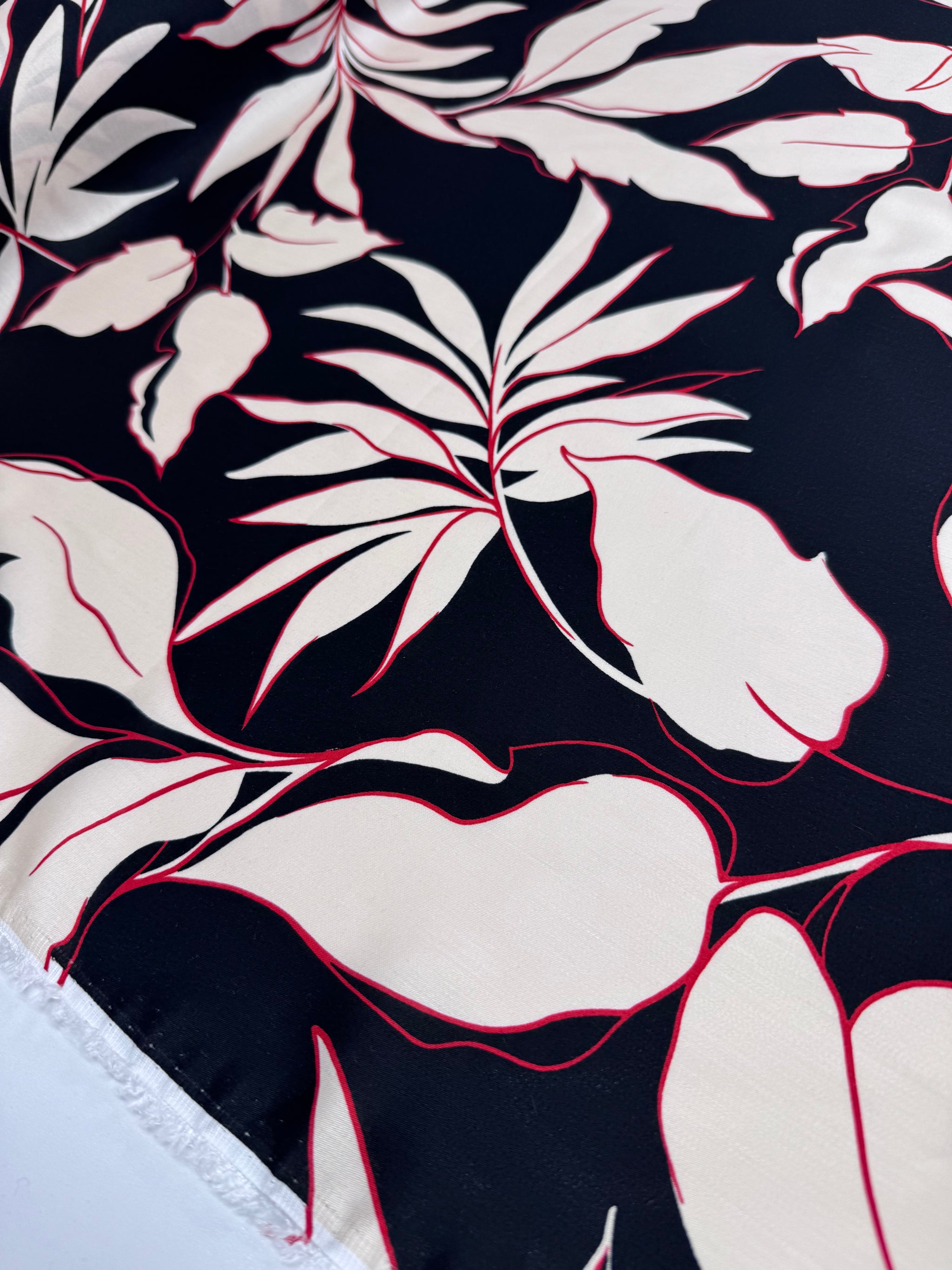 Mercerised Viscose  - Shadow Palm - 150cm
