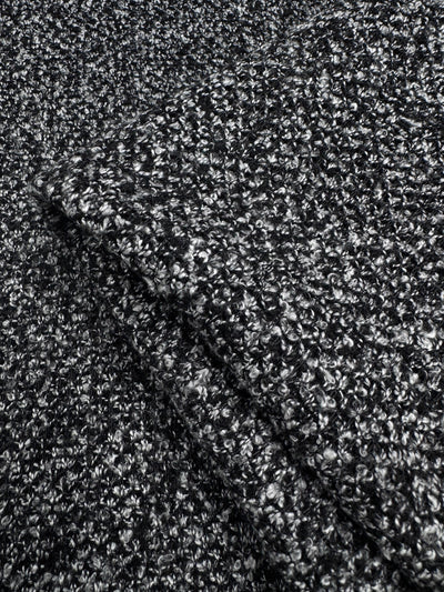 Boucle Knit - Black Grey - 145cm