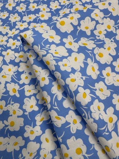 Printed Cotton - Spring Blue - 150cm