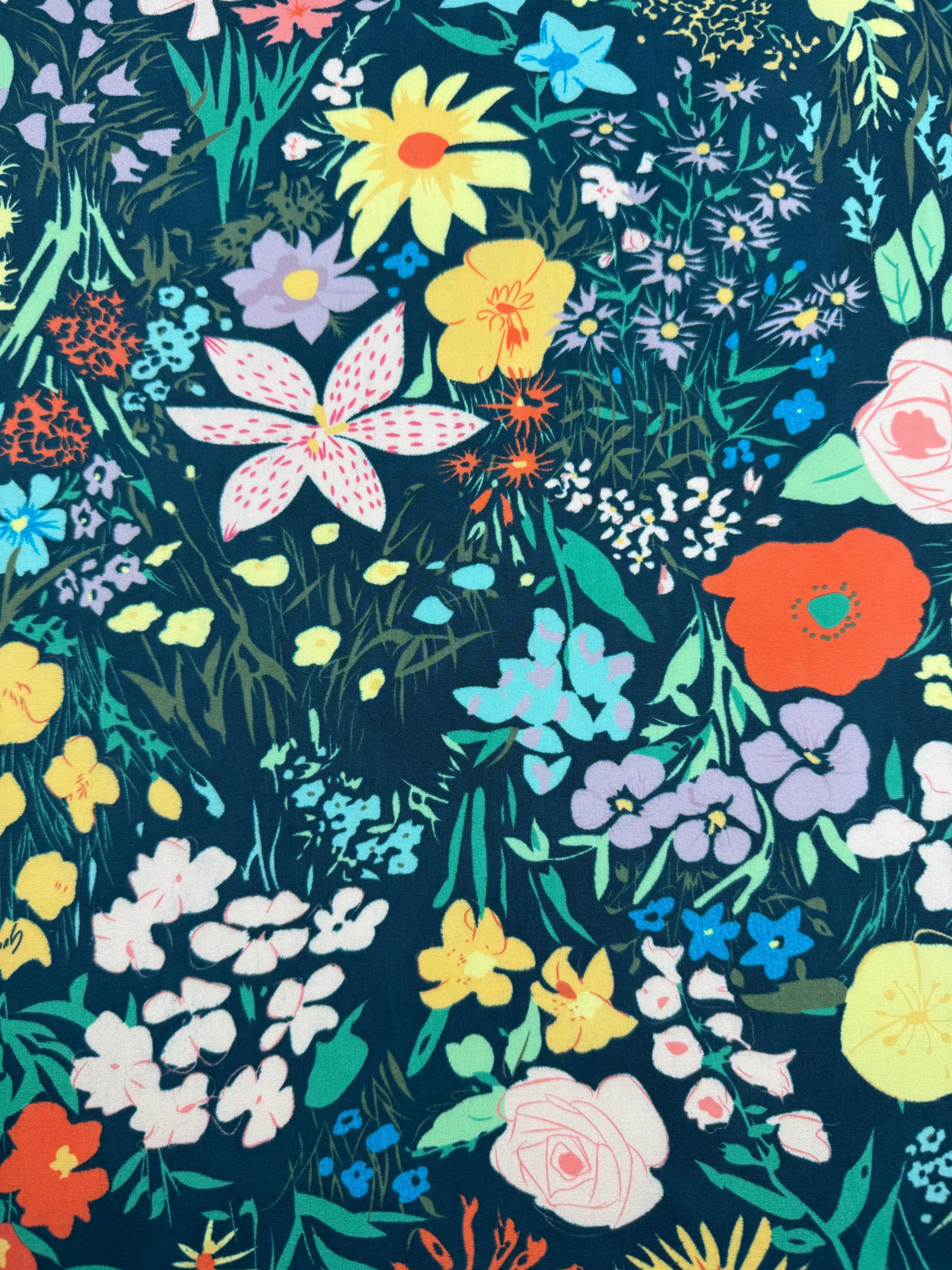 Printed Cotton - Twilight Garden - 150cm