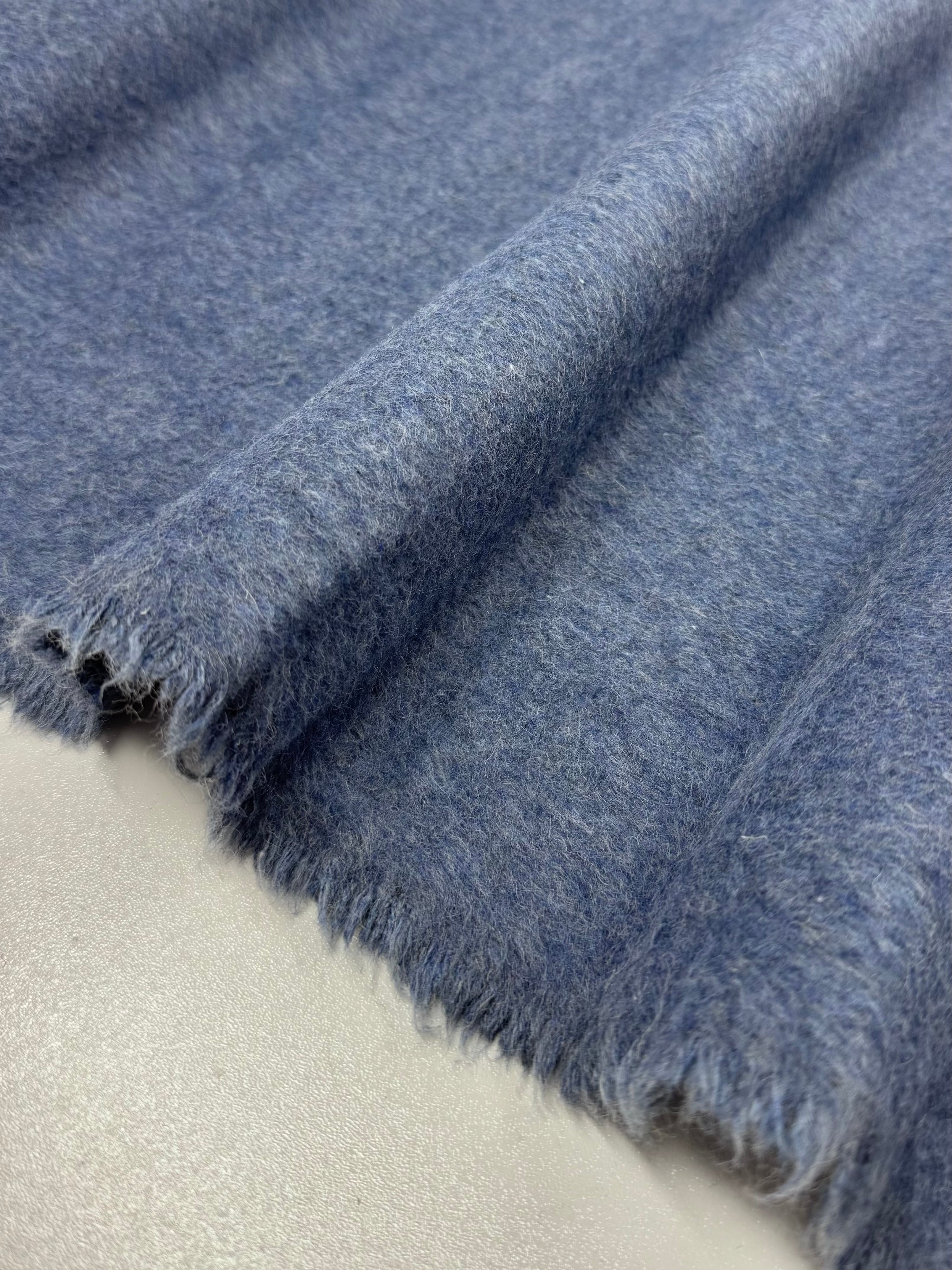 Bonded Wool Cashmere - Denim - 155cm