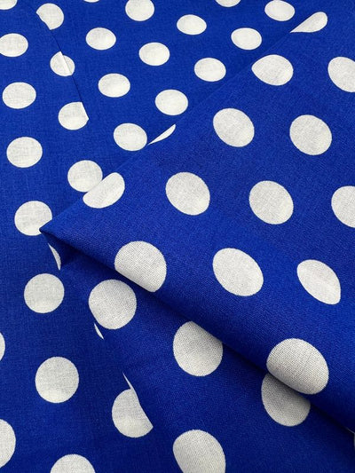 Printed Cotton - Dazzling Blue - 112cm