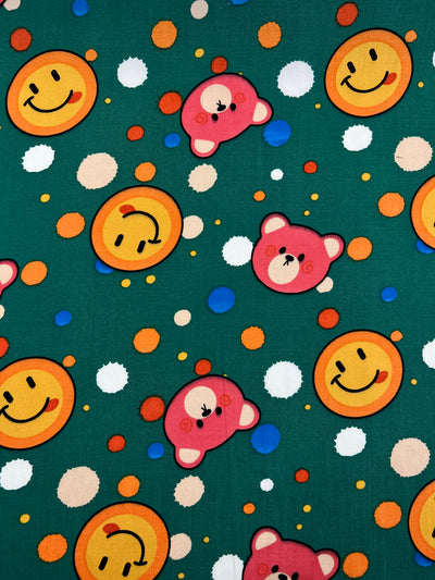 Printed Rayon - Smiley - 145cm