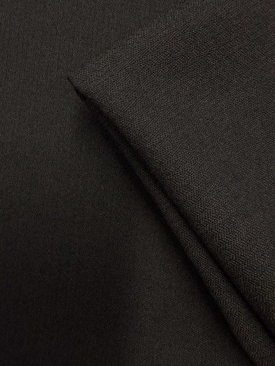 Herringbone Creped Wool - Black Onyx - 156cm
