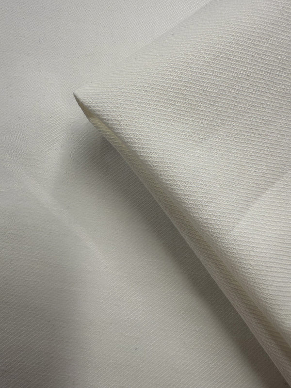 Linen Twill Bengaline - Ivory - 133cm
