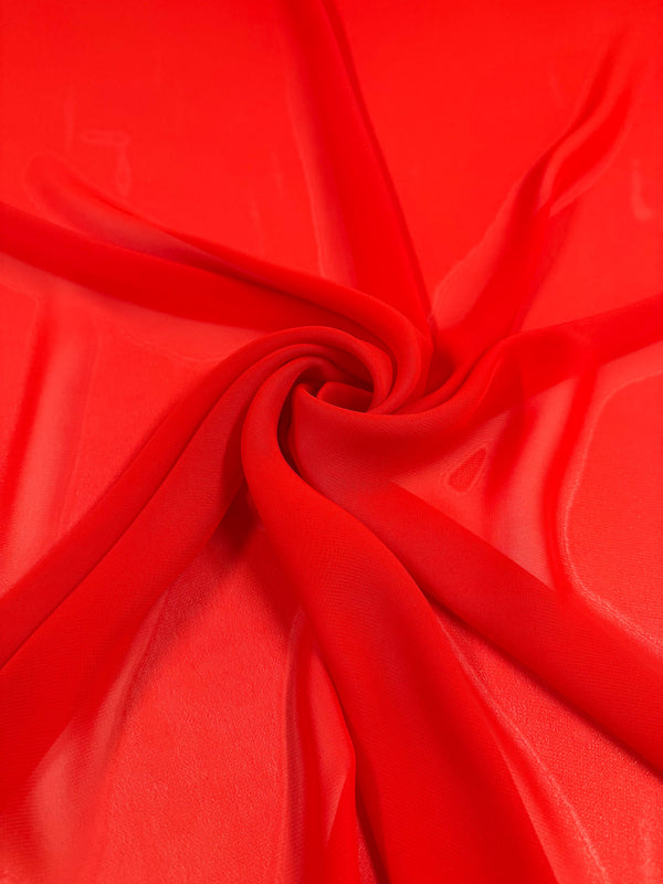 Hi-Multi Chiffon - Flame Scarlet - 150cm