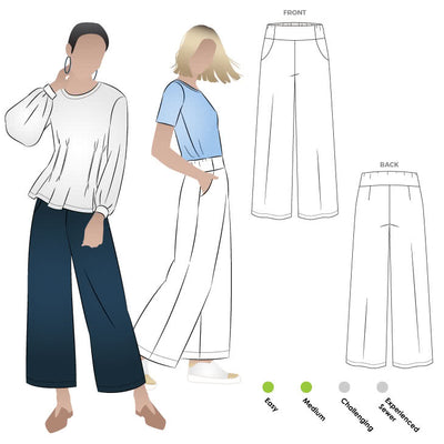 Pattern - Style Arc - Fifi Woven Pant Multi Size