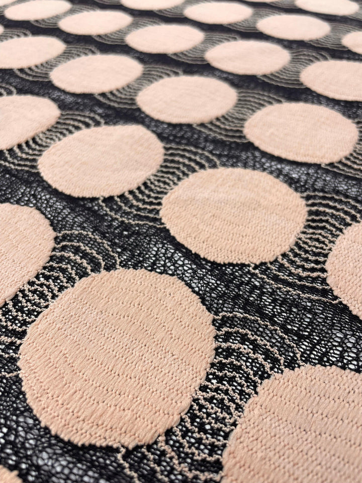 Spot On Lace - Beige - 140cm - Super Cheap Fabrics