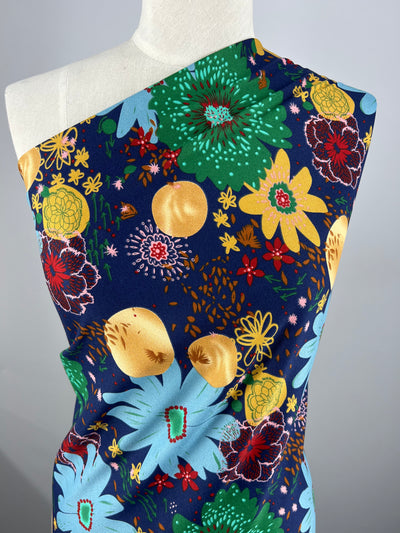 Printed Crepe - Mixed Bouquet - 150cm