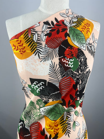 Printed Crepe - Jungle Sunset - 150cm